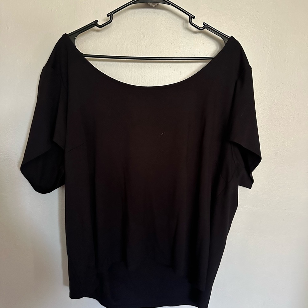 Women’s Torrid Boat Neck Simple Black Blouse Size 4